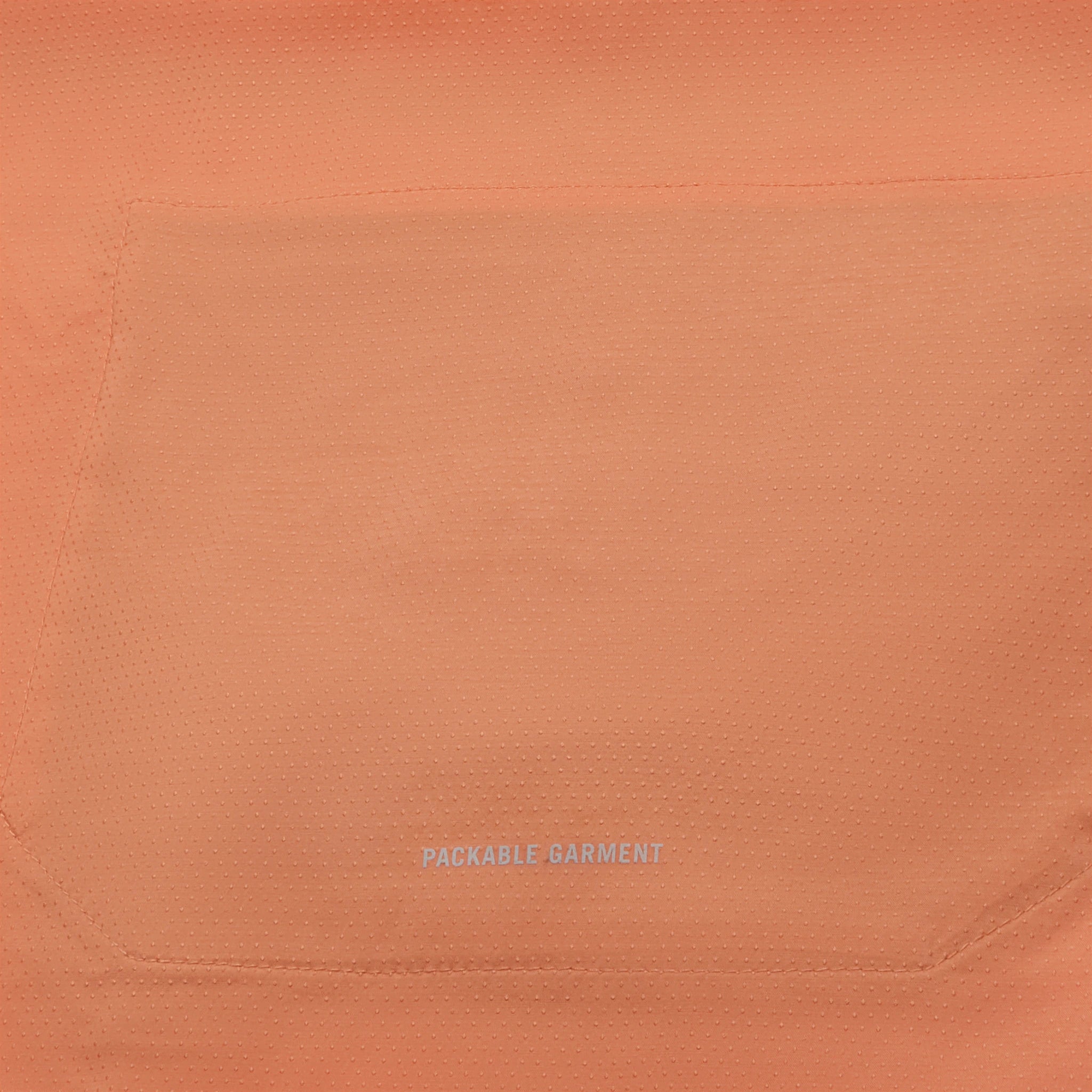 Back pocket view of Nike Repel Packable Orange Brown Windrunner Jacket CZ9071-012